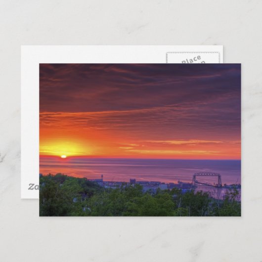 Duluth Sunrise Briefkaart (Voorkant / Achterkant)
