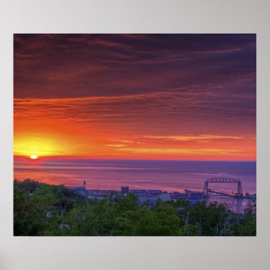 Duluth Sunrise Poster (Voorkant)