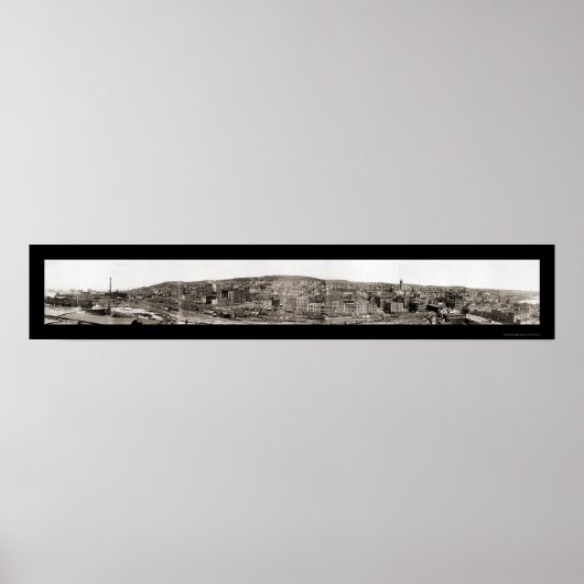 Duluth vanaf MN Point Photo 1901 Poster (Voorkant)