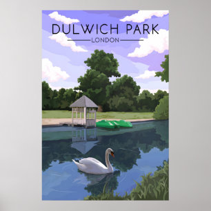 Dulwich Park Londen Reisposter Poster