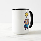 Dum Dum Idee Lamp Grappig Mok (Voorkant rechts)