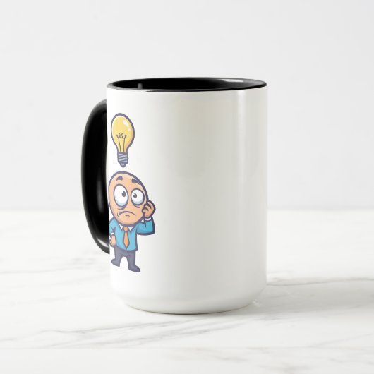 Dum Dum Idee Lamp Grappig Mok (Voorkant links)