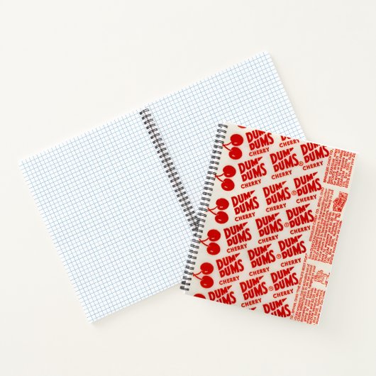 Dum Dums Cherry Wrapper Pattern Notitieboek (Binnen)