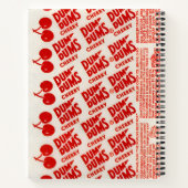 Dum Dums Cherry Wrapper Pattern Notitieboek (Achterkant)