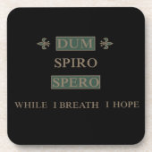 dum spiro spero bier onderzetter (Voorkant)