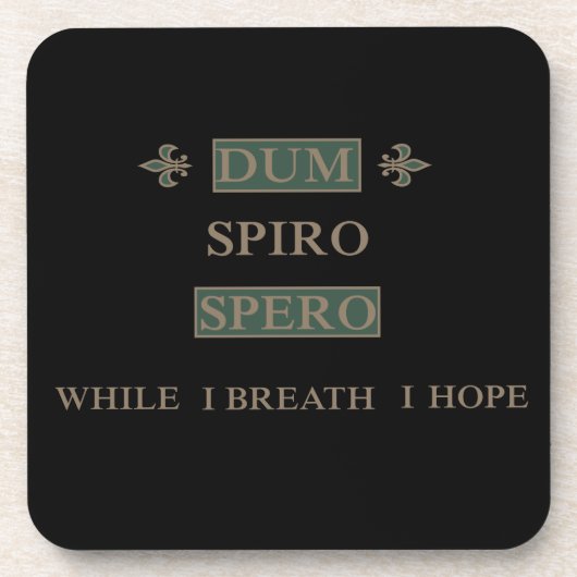 dum spiro spero bier onderzetter (Voorkant)