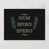 Dum spiro spero briefkaart (Voorkant)