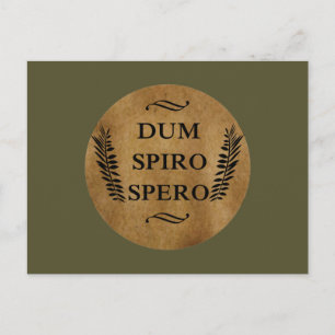 Dum spiro spero briefkaart