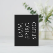 Dum spiro spero briefkaart (Staand voorkant)