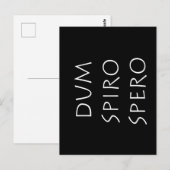 Dum spiro spero briefkaart (Voorkant / Achterkant)