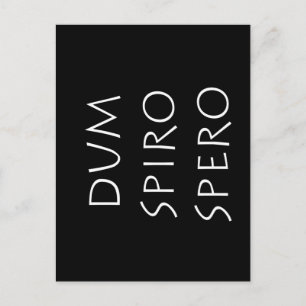 Dum spiro spero briefkaart
