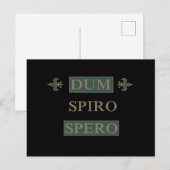 Dum spiro spero briefkaart (Voorkant / Achterkant)
