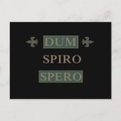 Dum spiro spero briefkaart (Voorkant)