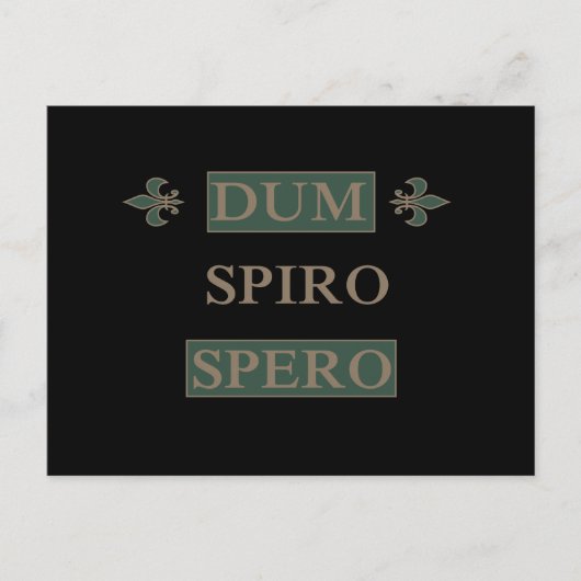 Dum spiro spero briefkaart (Voorkant)