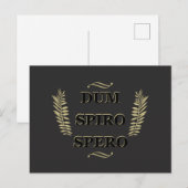 Dum spiro spero briefkaart (Voorkant / Achterkant)