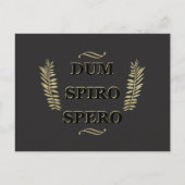Dum spiro spero briefkaart (Voorkant)