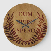 Dum spiro spero grote klok (Voorkant)