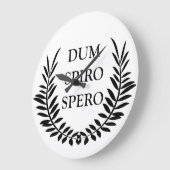 Dum spiro spero grote klok (Hoek)