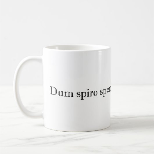 dum spiro spero koffiemok (Links)