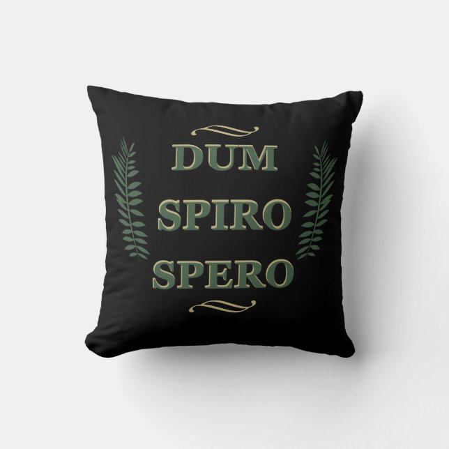 Dum spiro spero kussen (Voorkant)
