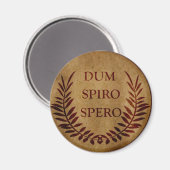 dum spiro spero, latijns zin magneet (Voorkant / Achterkant)