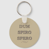 dum spiro spero, latijns zin sleutelhanger (Voorkant)