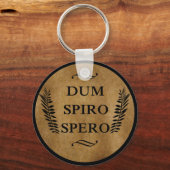 dum spiro spero, latijns zin sleutelhanger (Voorkant)