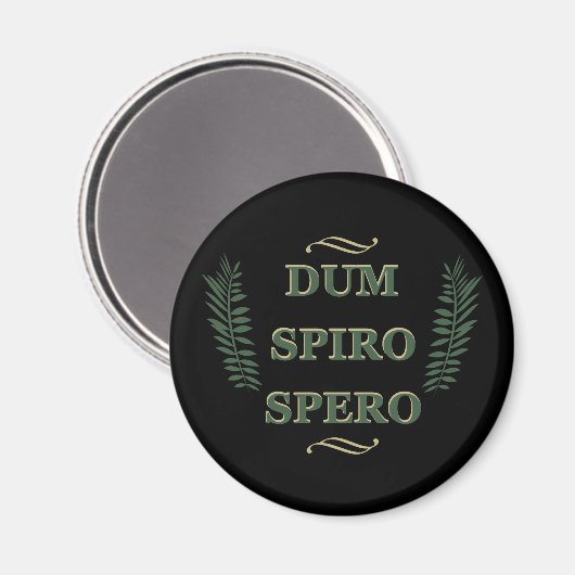 Dum spiro spero magneet (Voorkant / Achterkant)