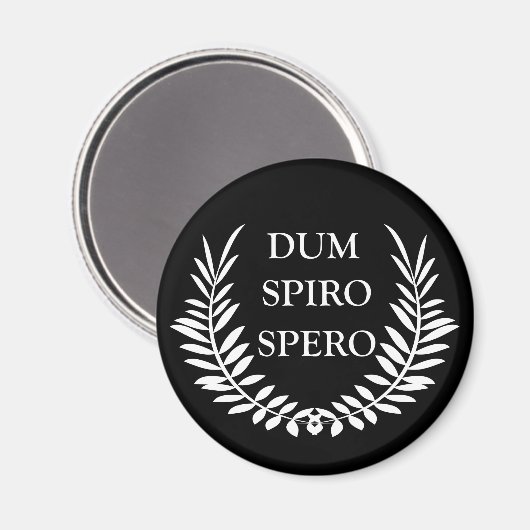 Dum spiro spero magneet (Voorkant / Achterkant)