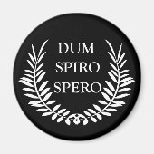 Dum spiro spero magneet (Voorkant)