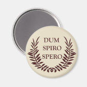 Dum spiro spero magneet (Voorkant / Achterkant)