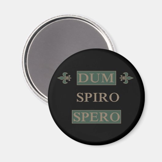 Dum spiro spero magneet (Voorkant / Achterkant)