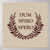 Dum spiro spero poster (Voorkant)