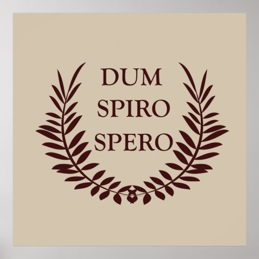 Dum spiro spero poster (Voorkant)