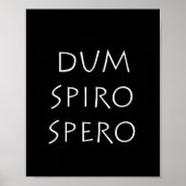Dum spiro spero poster (Voorkant)