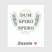 Dum spiro spero sticker (Vel)