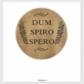Dum spiro spero sticker (Vel)