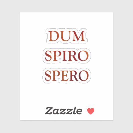 Dum spiro spero sticker (Vel)