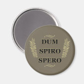 dum spiro spero terwijl ik adem hoop ik magneet (Voorkant / Achterkant)