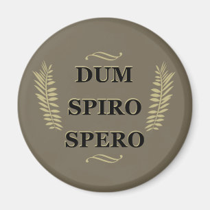 dum spiro spero terwijl ik adem hoop ik magneet