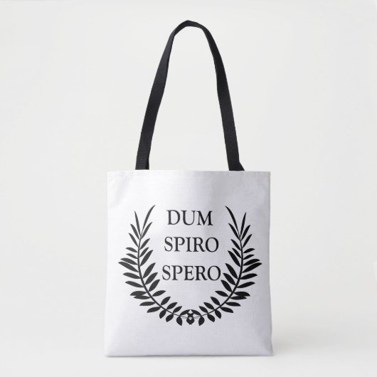 Dum spiro spero tote bag (Voorkant)