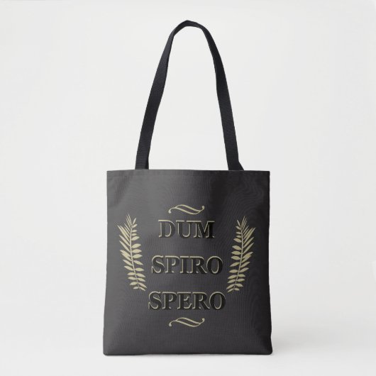 Dum spiro spero tote bag (Voorkant)
