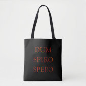 Dum spiro spero tote bag (Voorkant)