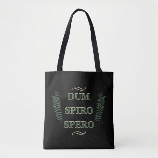 Dum spiro spero tote bag (Voorkant)