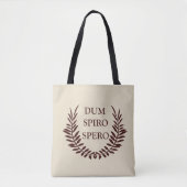 Dum spiro spero tote bag (Voorkant)