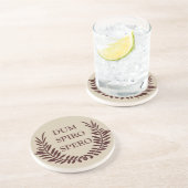 Dum spiro spero zandsteen onderzetter (Zijkant)