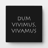Dum vivimus vivamus fotoplaat (Voorkant)