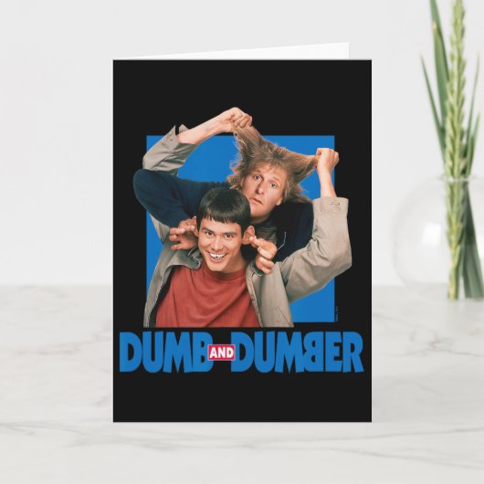 Dumb and Dumber beroemd gemaakt door Lloyd Christm Kaart (Voorkant)