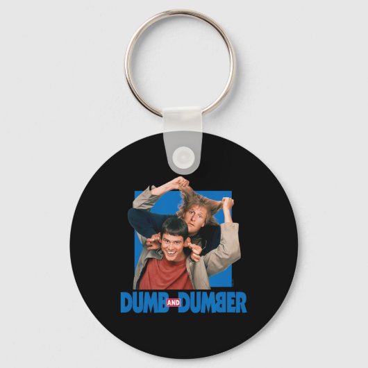 Dumb and Dumber beroemd gemaakt door Lloyd Christm Sleutelhanger (Voorkant)