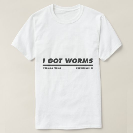 Dumb And Dumber I Got Worms T-shirt (Design voorkant)